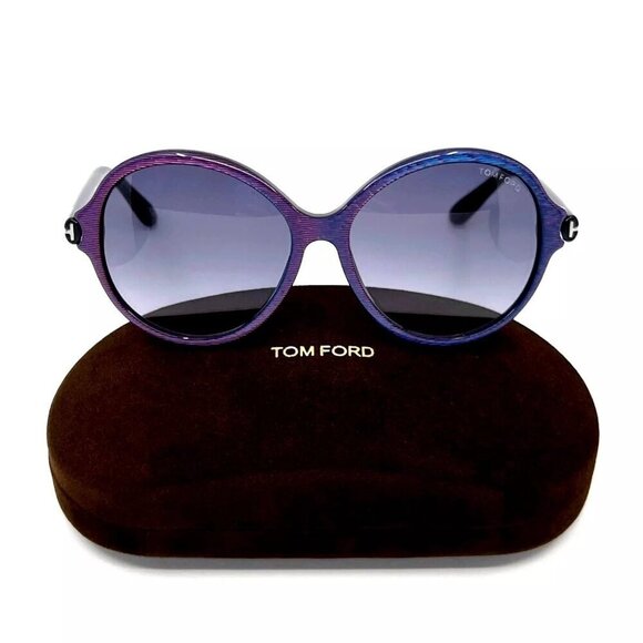 NWT Tom Ford FT0343 Purple Round 83mm Sunglasses main image 11